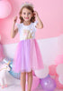 Appliques Unicorn Dress